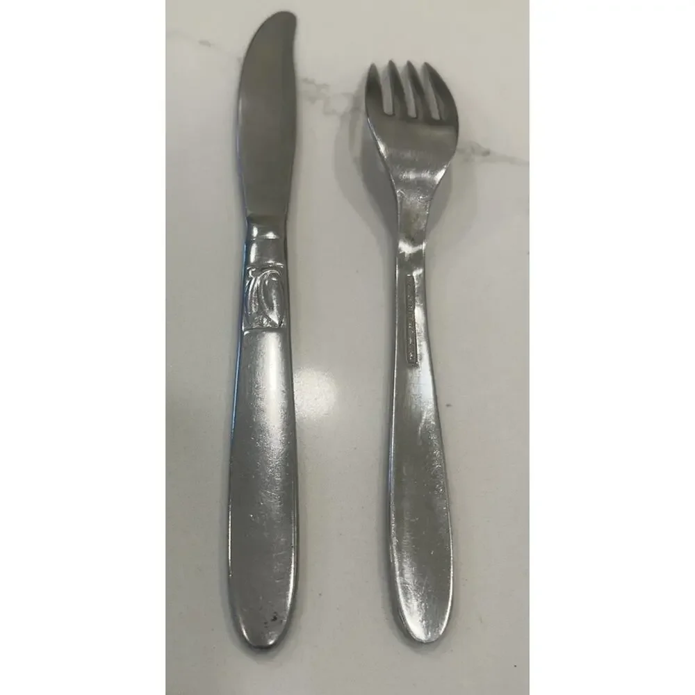 Vtg International CREATION Dinner Knife &‎ Fork Stainless Replacement Flatware